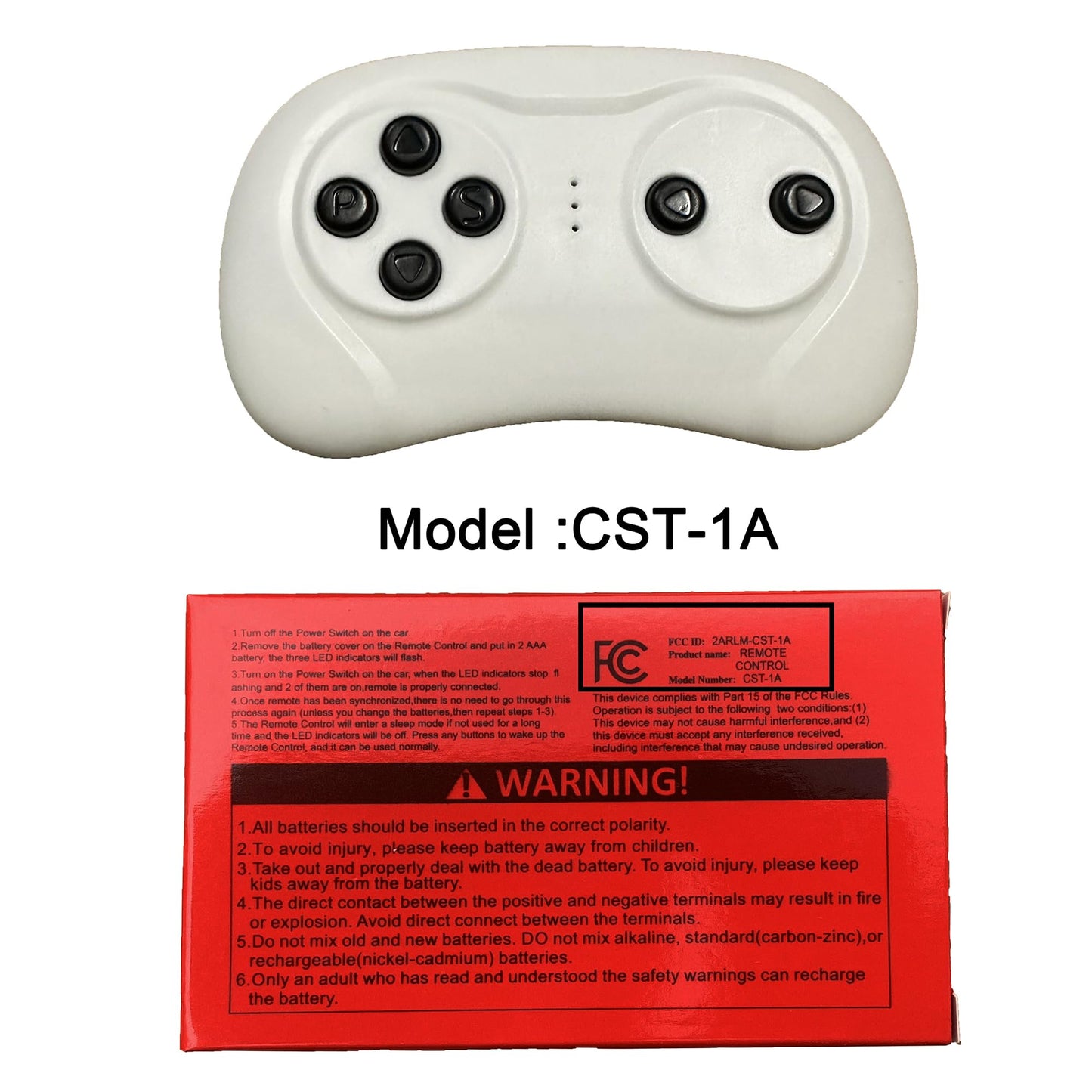 2.4 GHz Remote Control for Kids Electric Cars (CST-1A Model)