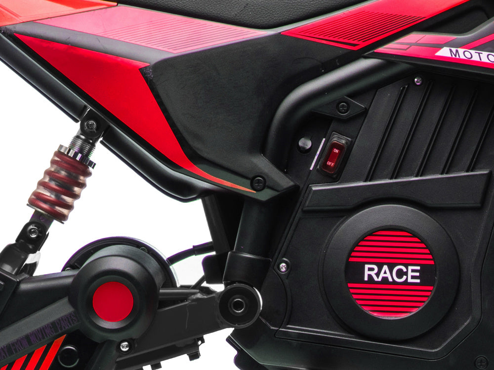 24V Electric Dirt Bike for Kids - Off-Road Motorcycle with Suspension & Air Tires