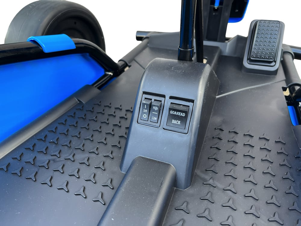 24V Electric Drift Go-Kart - 200W Motors with Drift Function (Blue)