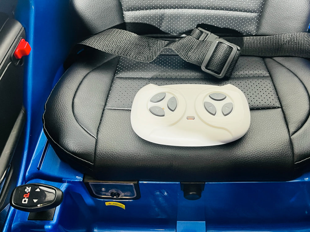 Licensed Mercedes CLA 45 S AMG 12V Kids Electric Car - 4WD Luxury Sedan (Blue)