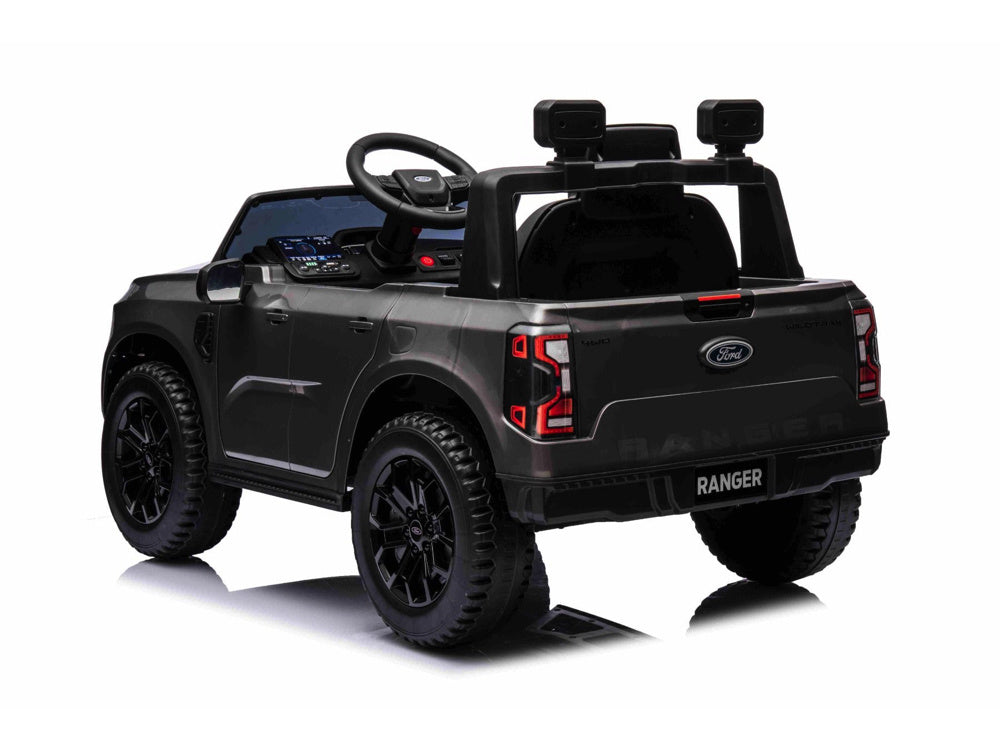 Licensed Ford Ranger 12V Kids Electric Truck with EVA Tires (Grey)