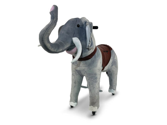 MY PONY Ride-On Elephant Toy - Galloping Action for Kids Ages 3-6 (Small)