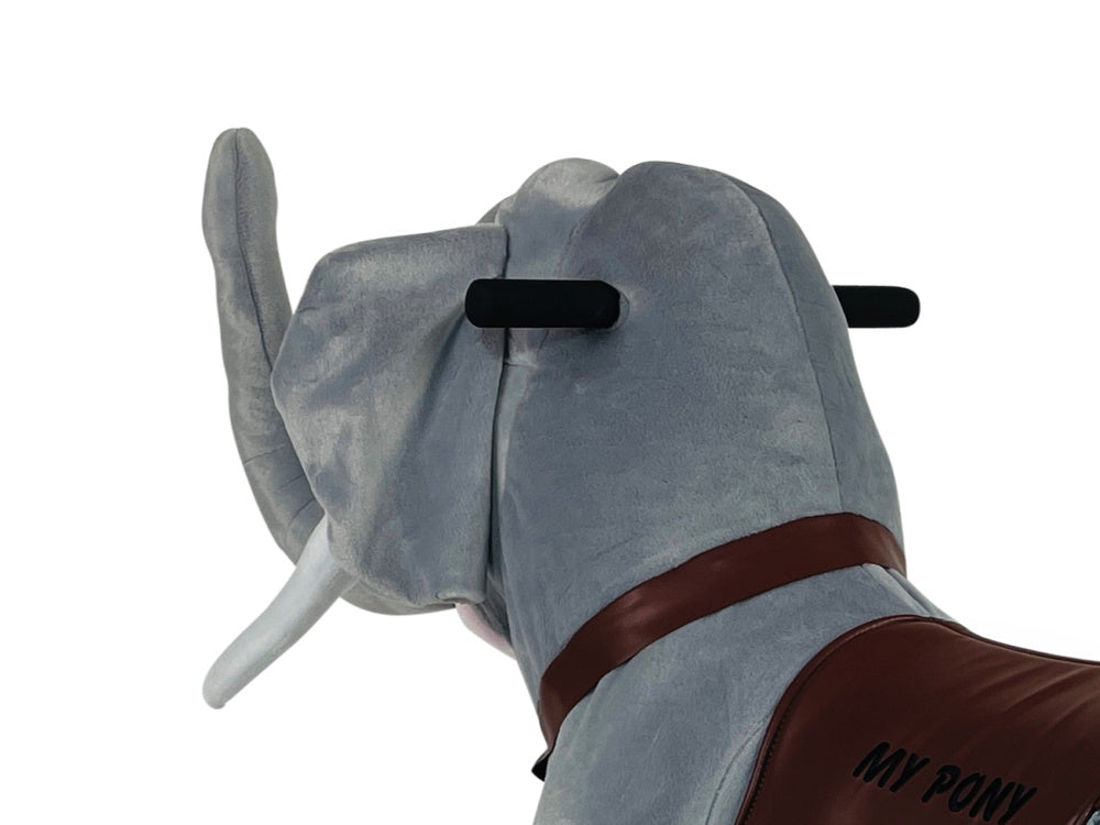 MY PONY Ride-On Elephant Toy - Galloping Action for Kids Ages 3-6 (Small)