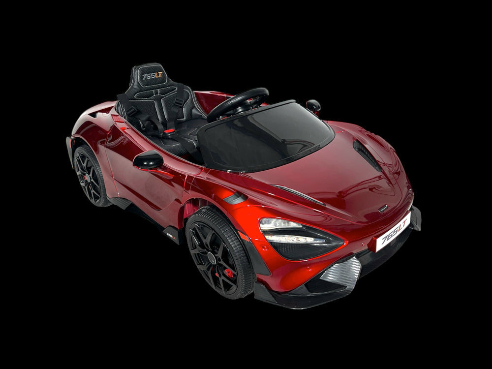 Licensed McLaren 765LT 12V Kids Electric Car - Super Sports Car with High-Gloss Finish