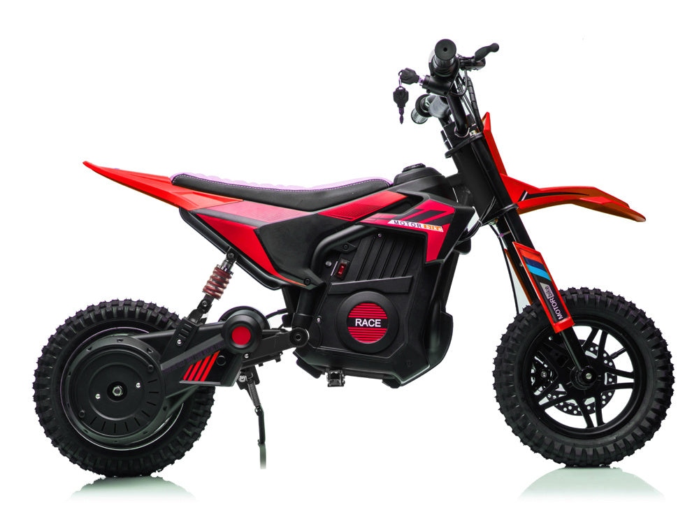 24V Electric Dirt Bike for Kids - Off-Road Motorcycle with Suspension & Air Tires