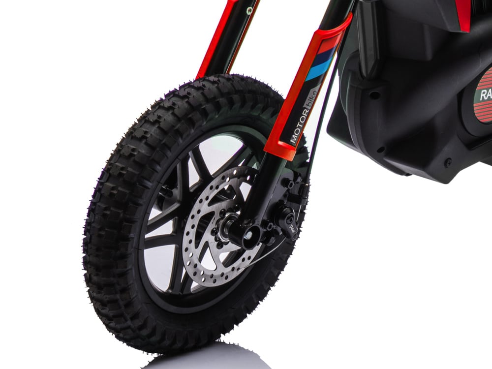 24V Electric Dirt Bike for Kids - Off-Road Motorcycle with Suspension & Air Tires
