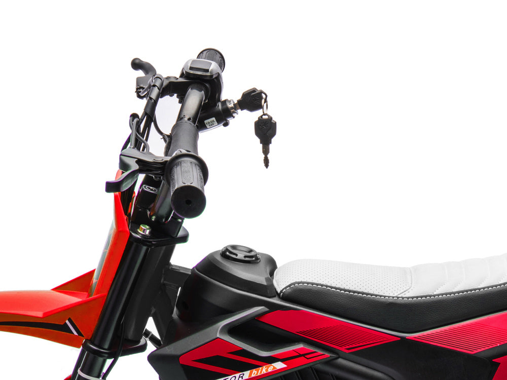 24V Electric Dirt Bike for Kids - Off-Road Motorcycle with Suspension & Air Tires