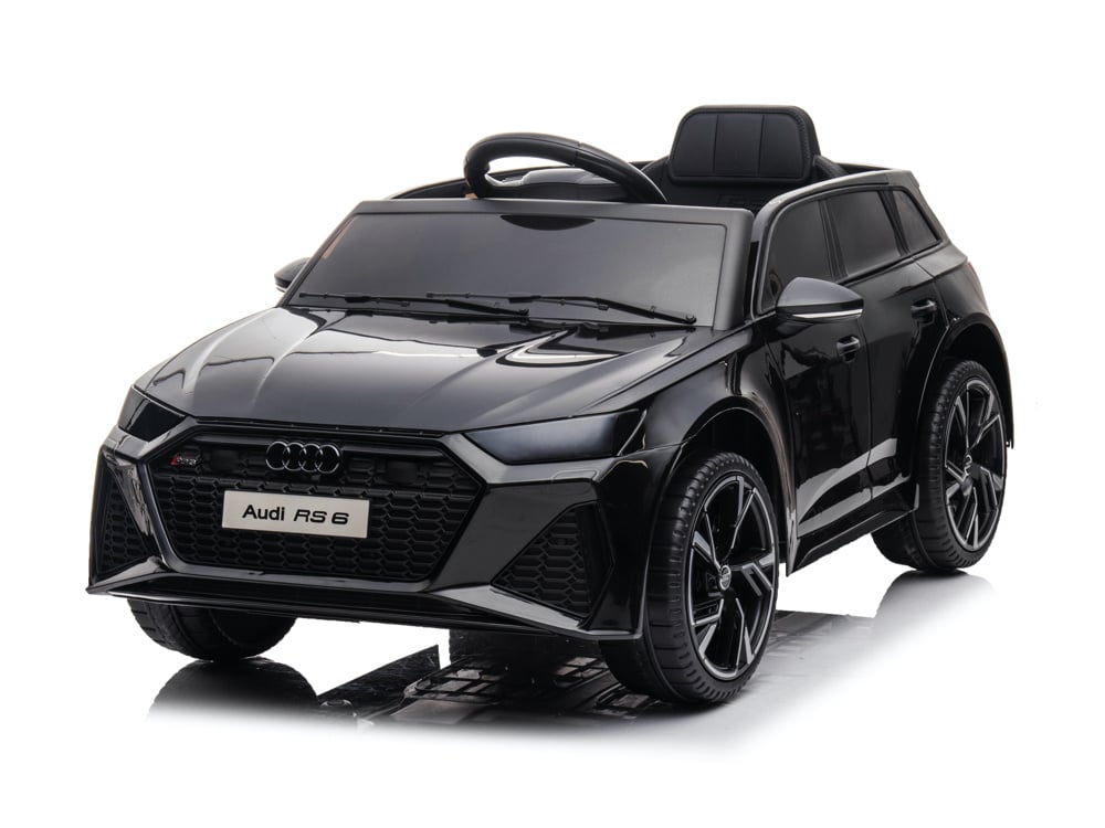 Licensed Audi RS6 12V Kids Electric Car - Sports Wagon with Bluetooth (Black)