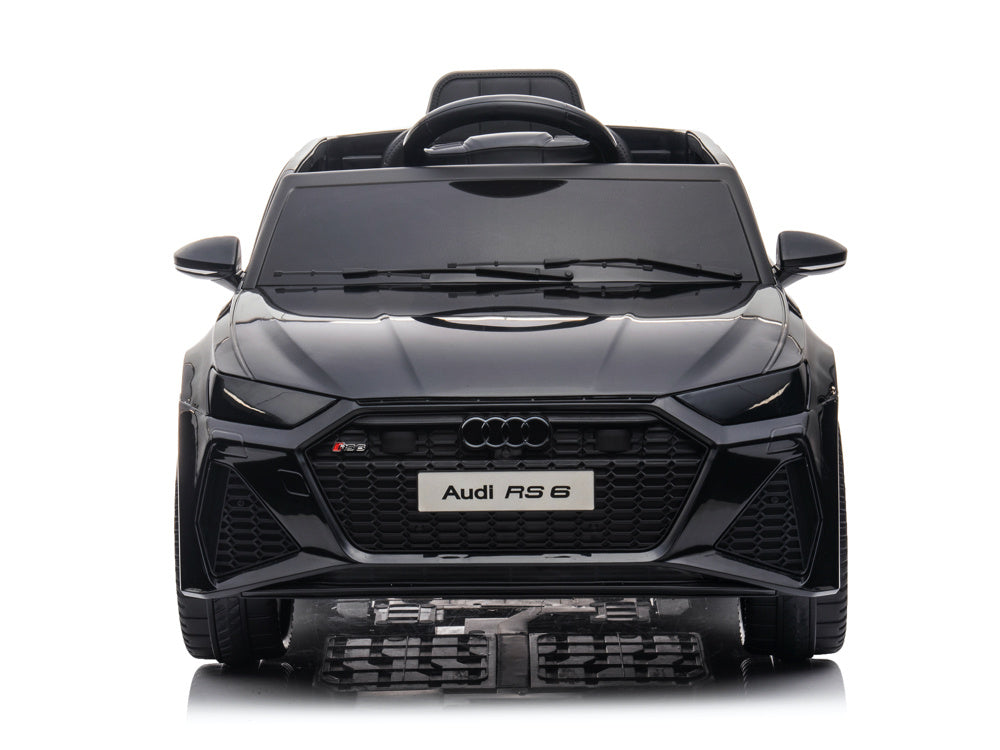 Licensed Audi RS6 12V Kids Electric Car - Sports Wagon with Bluetooth (Black)