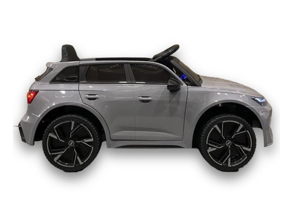 Licensed Audi RS6 12V Kids Electric Car - Sports Wagon with Bluetooth (Grey)