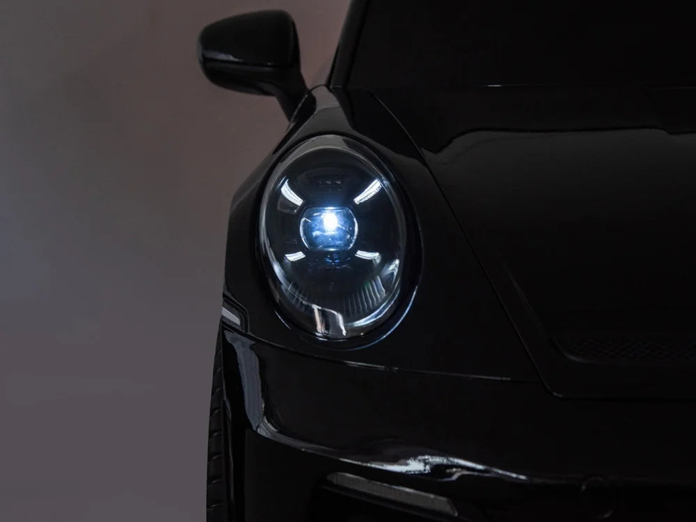 Licensed Porsche 911 GT3 24V Pro Variant Kids Car - 2-Seater with Real Air Tires (Black)