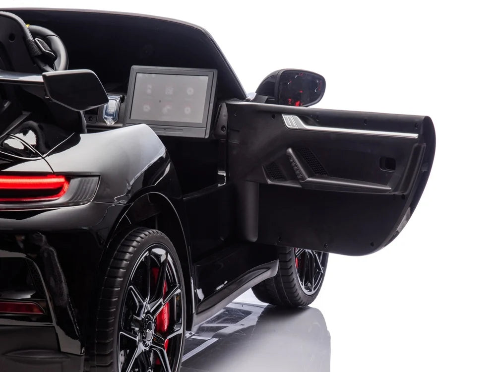 Licensed Porsche 911 GT3 24V Pro Variant Kids Car - 2-Seater with Real Air Tires (Black)