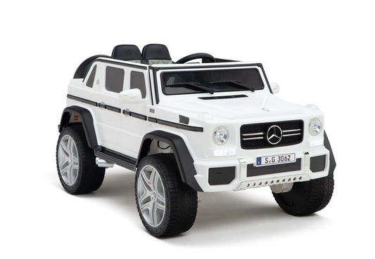 Licensed Mercedes-Maybach G650 12V Kids Electric Car - Luxury SUV with Trunk Storage (White)