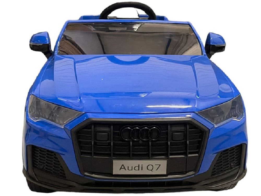 Licensed Audi Q7 12V Kids Electric SUV with Rubber Tires (Blue)