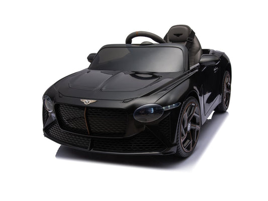 Licensed Bentley Bacalar 12V Kids Electric Car - 4WD Luxury Convertible (Black)