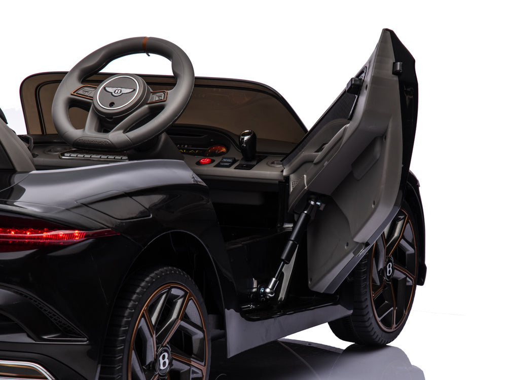 Licensed Bentley Bacalar 12V Kids Electric Car - 4WD Luxury Convertible (Black)