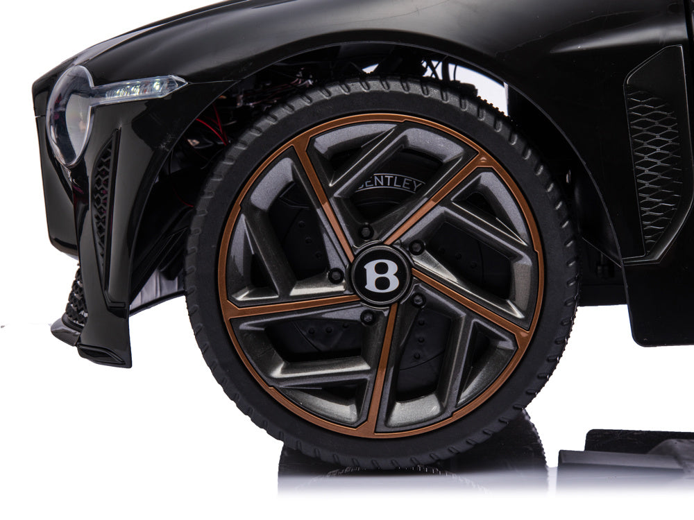 Licensed Bentley Bacalar 12V Kids Electric Car - 4WD Luxury Convertible (Black)