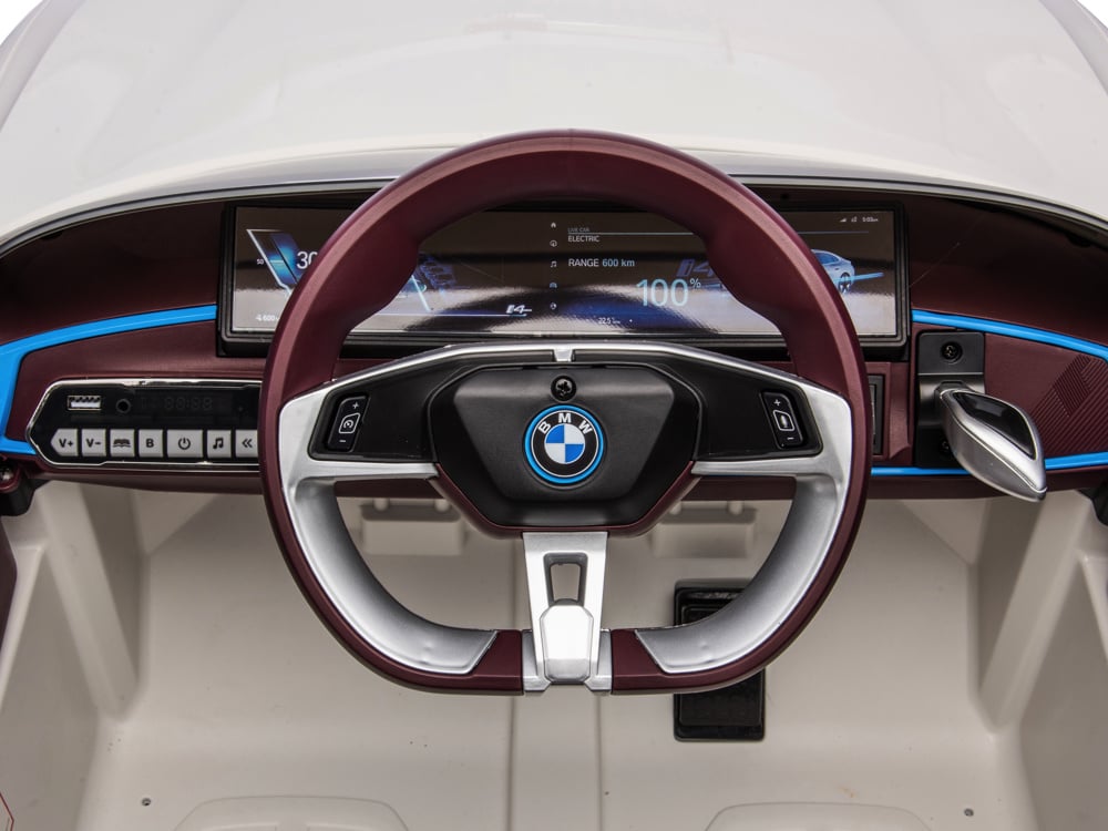 Licensed BMW i4 12V Kids Electric Car - Premium Sedan with Bluetooth & Dashboard Lighting