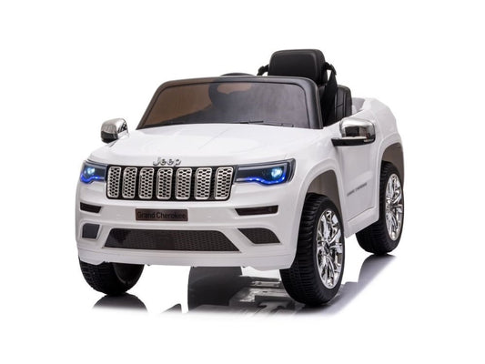 Jeep Grand Cherokee 12V Electric Kids Ride On Car - Leather Seat & Rubber Tires