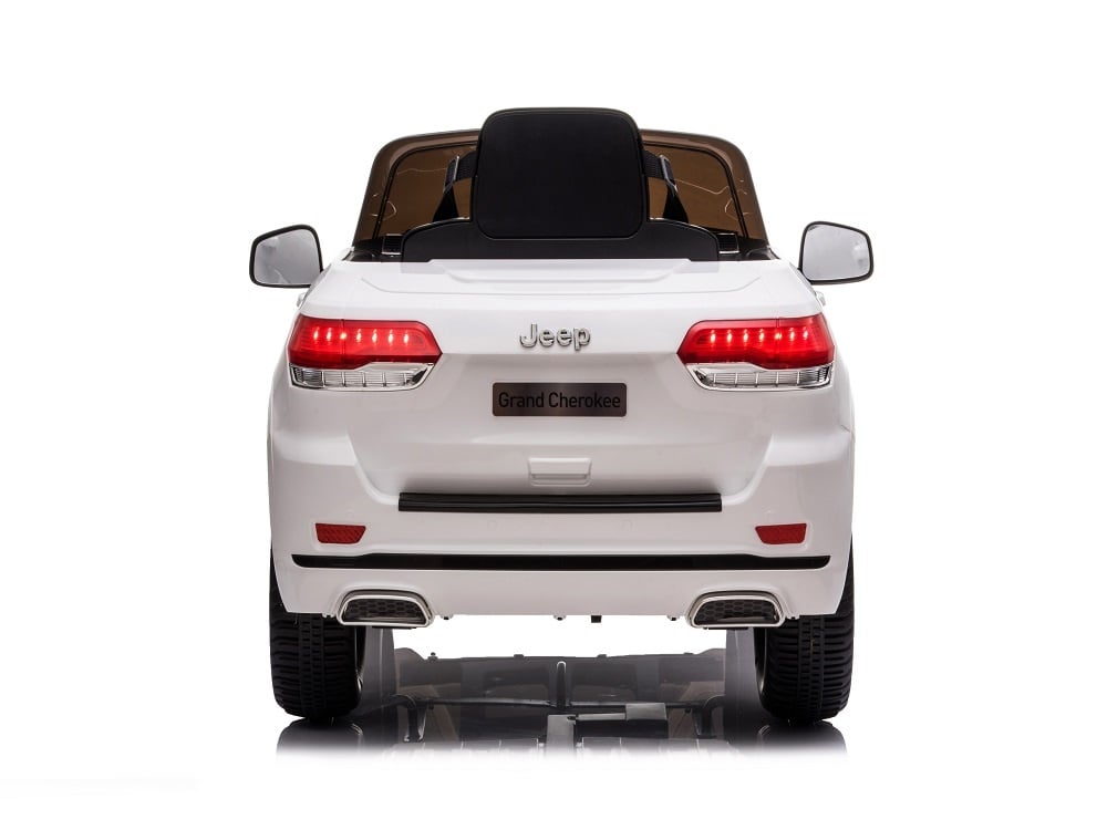 Jeep Grand Cherokee 12V Electric Kids Ride On Car - Leather Seat & Rubber Tires