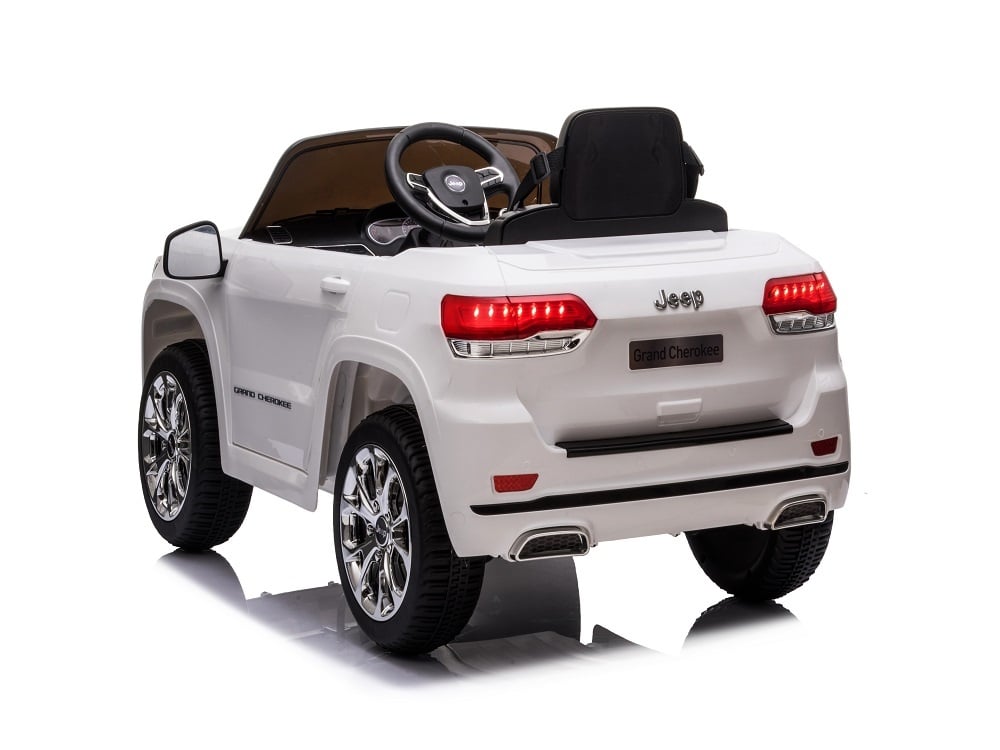 Jeep Grand Cherokee 12V Electric Kids Ride On Car - Leather Seat & Rubber Tires