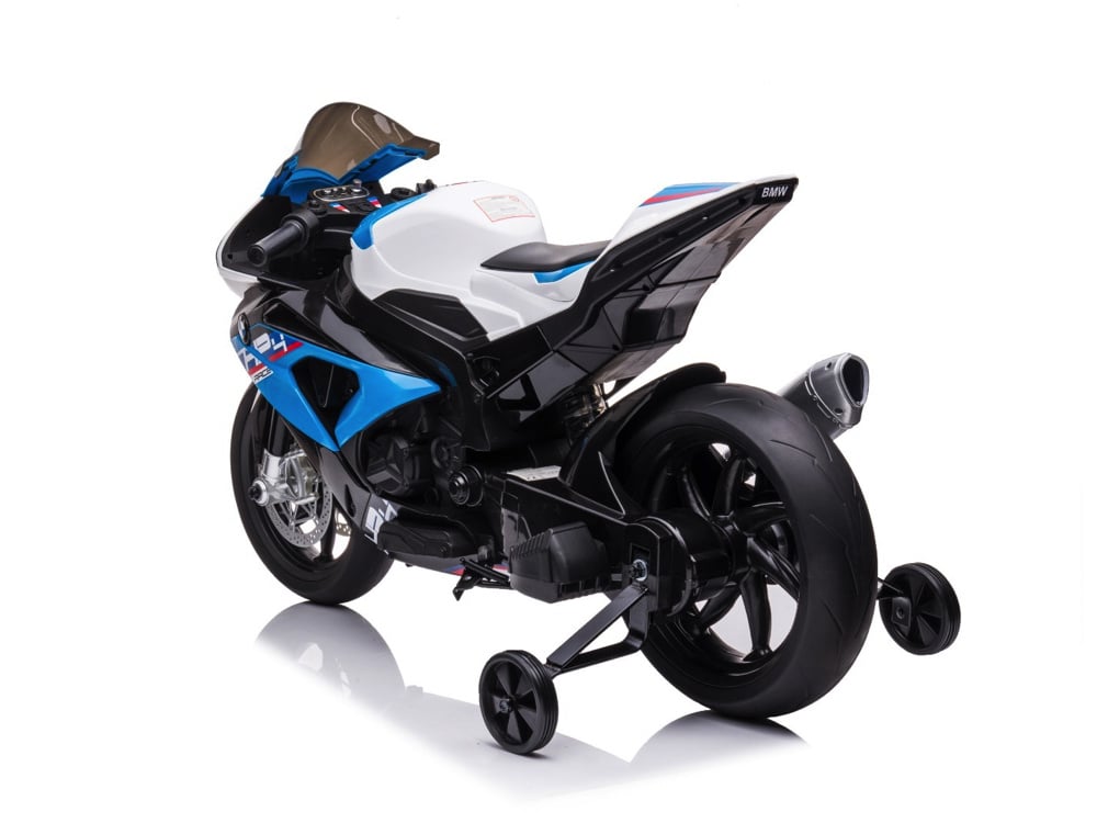 Licensed BMW HP4 12V Kids Electric Motorcycle - With Training Wheels & Music Module