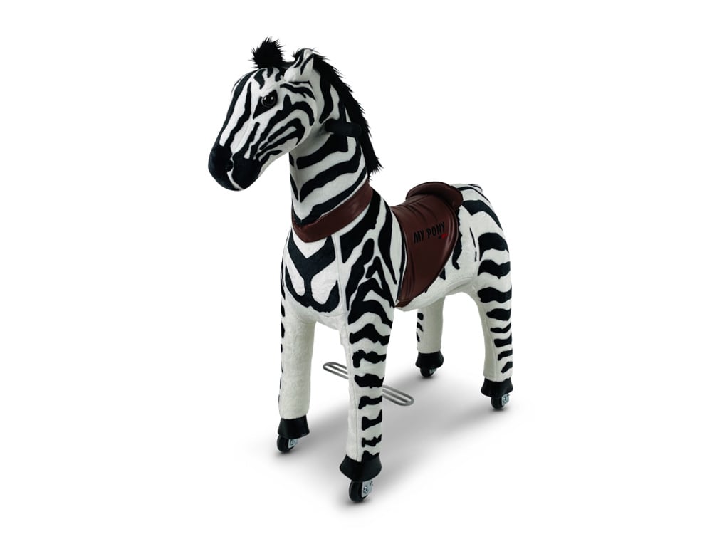 MY PONY Ride-On Zebra Toy - Galloping Action for Kids Ages 4-10 (Medium)