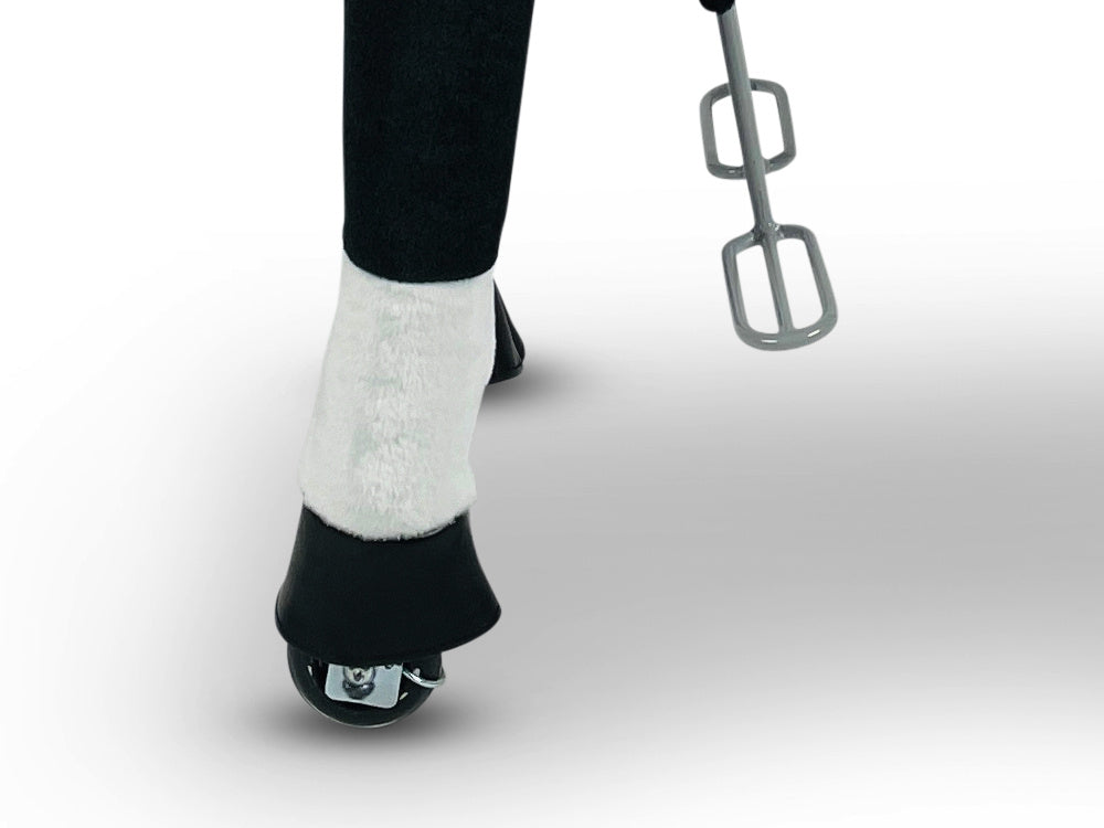 MY PONY Ride-On Horse Toy - Galloping Action for Kids Ages 3-6 (Small White/Brown)