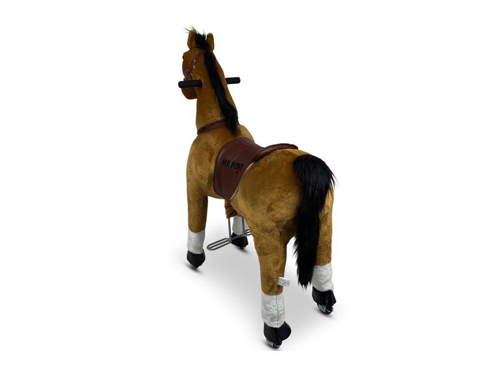 MY PONY Ride-On Horse - Brown Medium Size (Ages 4-10)