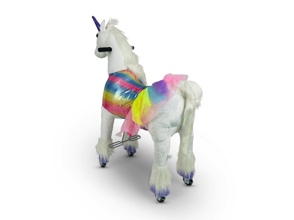 MY PONY Ride-On Unicorn Toy - Galloping Action for Kids Ages 3-6 (Small)