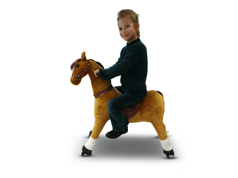 MY PONY Ride-On Horse Toy - Galloping Action for Kids Ages 4-10 (Medium)