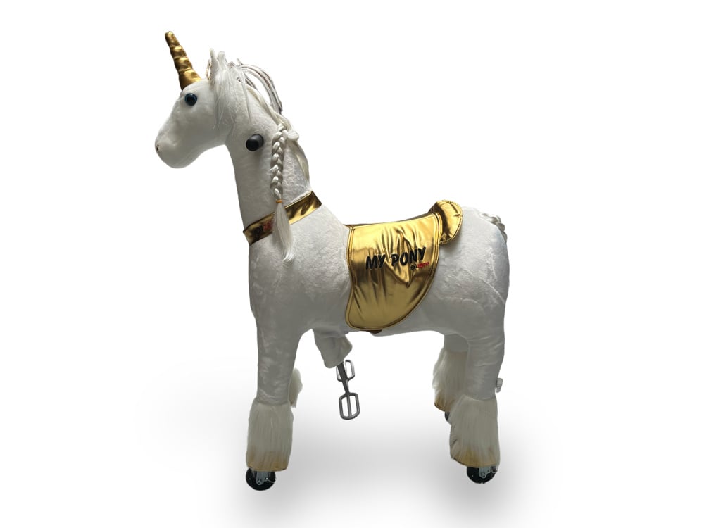 MY PONY Ride-On Unicorn Toy - Galloping Action for Kids Ages 3-6 (Small)