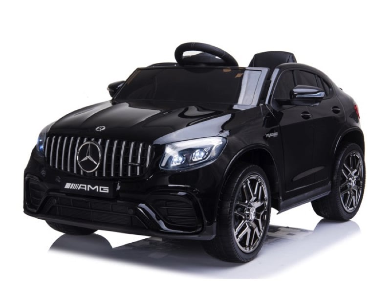 Licensed Mercedes-Benz GLC 63 12V Kids Electric Car - SUV with 5-Point Harness (Black)