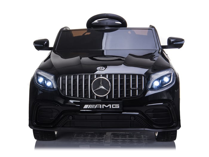 Licensed Mercedes-Benz GLC 63 12V Kids Electric Car - SUV with 5-Point Harness (Black)