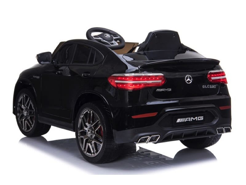 Licensed Mercedes-Benz GLC 63 12V Kids Electric Car - SUV with 5-Point Harness (Black)