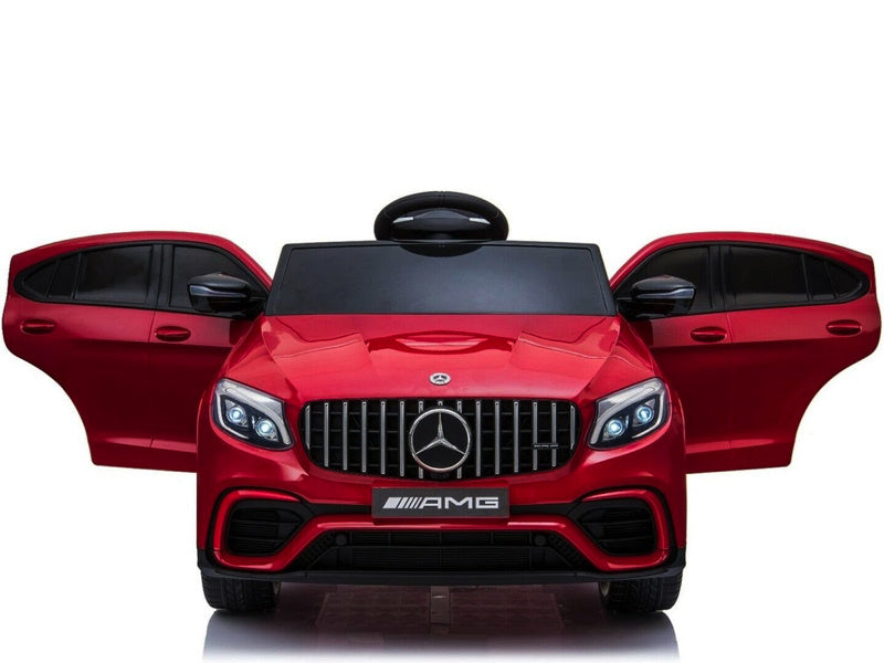 Licensed Mercedes-Benz GLC 63 12V Kids Electric Car - SUV with 5-Point Harness (Red)