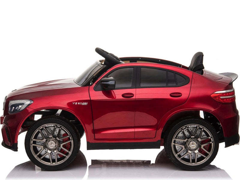 Licensed Mercedes-Benz GLC 63 12V Kids Electric Car - SUV with 5-Point Harness (Red)