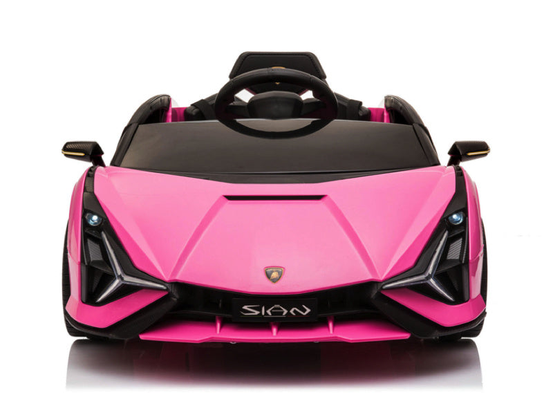 Licensed Lamborghini Sian 12V Kids Electric Car - With Wing Doors (Pink)