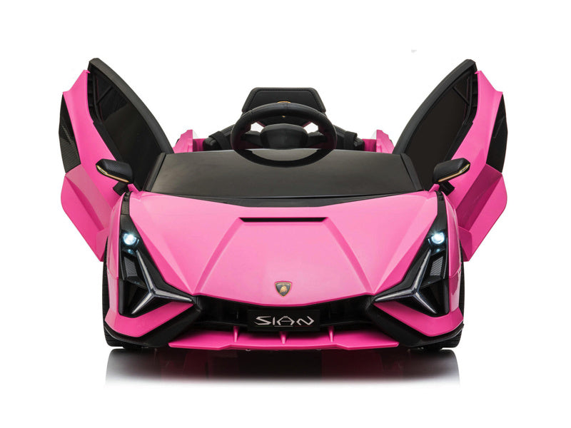 Licensed Lamborghini Sian 12V Kids Electric Car - With Wing Doors (Pink)