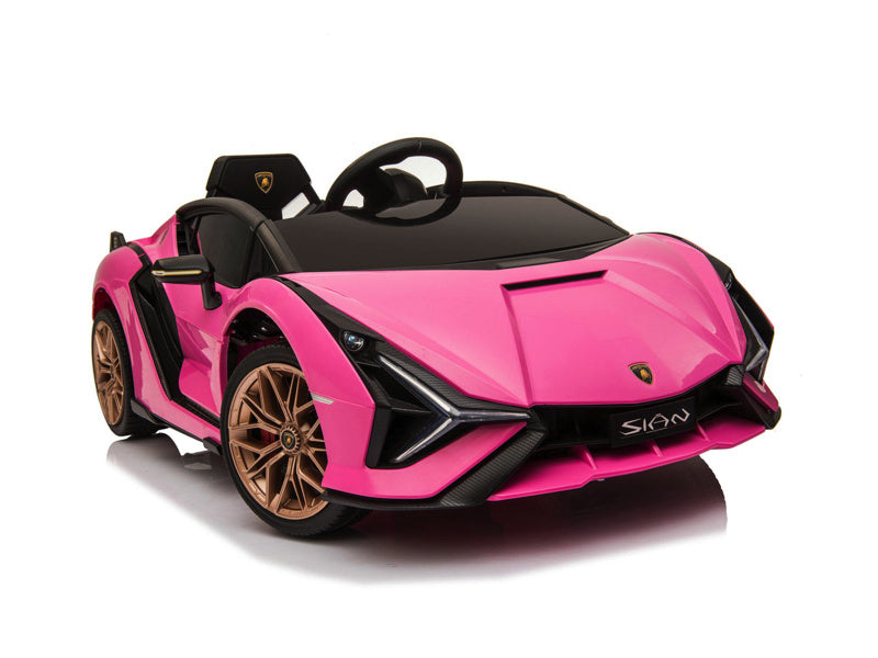 Licensed Lamborghini Sian 12V Kids Electric Car - With Wing Doors (Pink)
