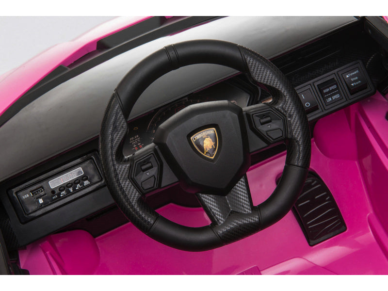 Licensed Lamborghini Sian 12V Kids Electric Car - With Wing Doors (Pink)