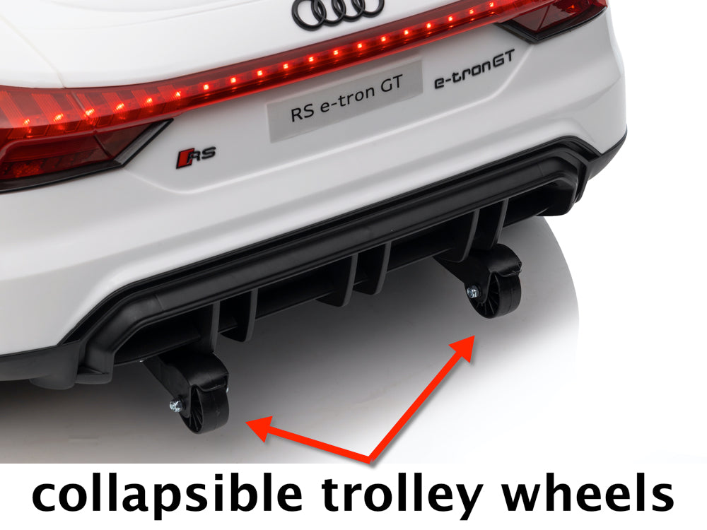 Licensed Audi RS e-tron GT 12V Kids Electric Car with Music Module (White)