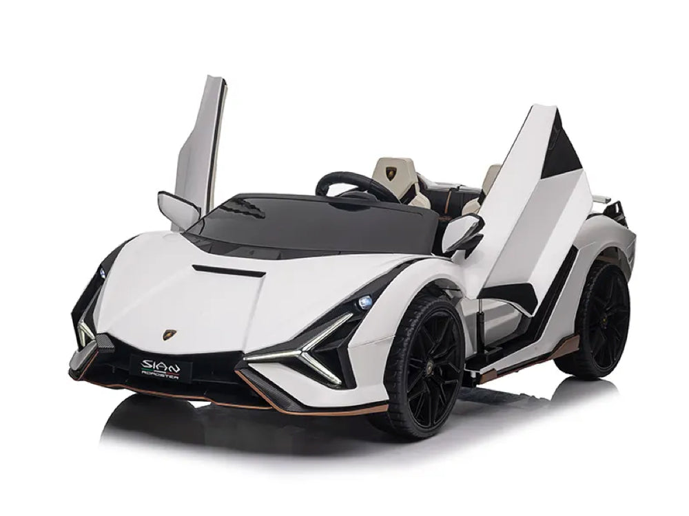 Licensed Lamborghini Sian 24V Kids Electric Car - 2-Seater with 4WD & 200W Motors