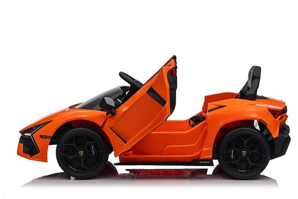 Licensed Lamborghini Revuelto 12V Kids Electric Car with EVA Tires (Orange)