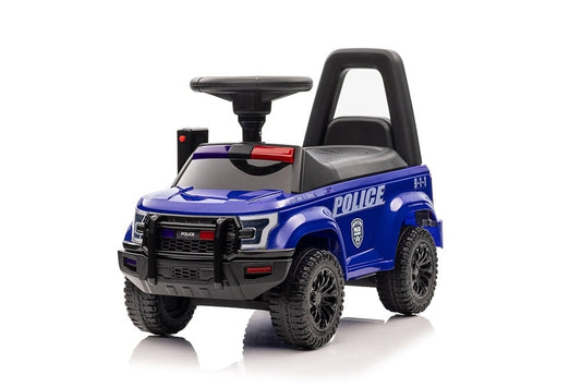 Police Push Car for Kids - Ride-On with Flashing Lights & Working Walkie Talkie
