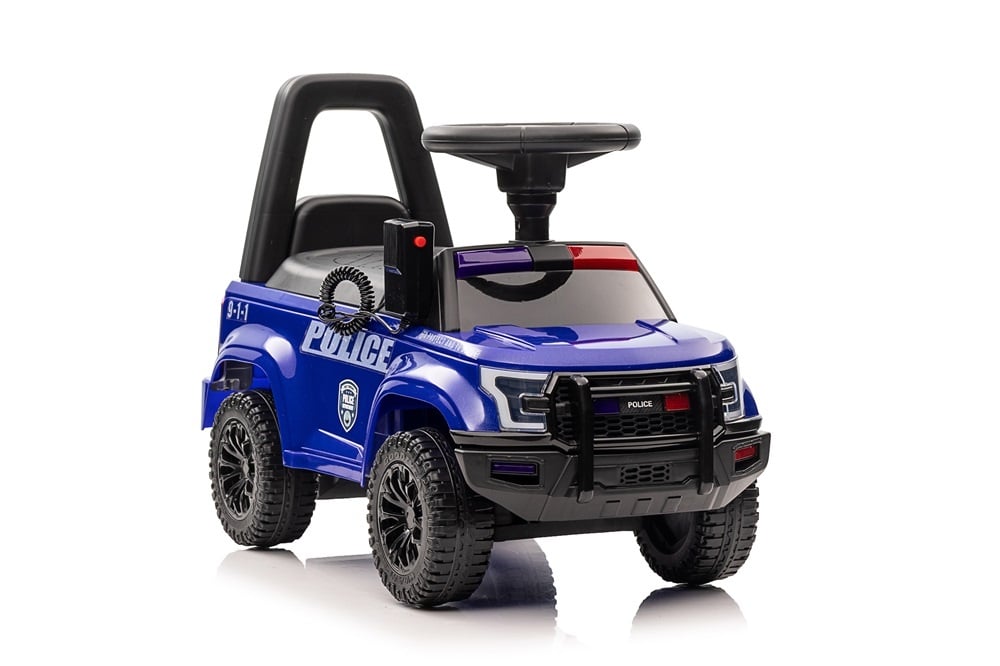 Police Push Car for Kids - Ride-On with Flashing Lights & Working Walkie Talkie