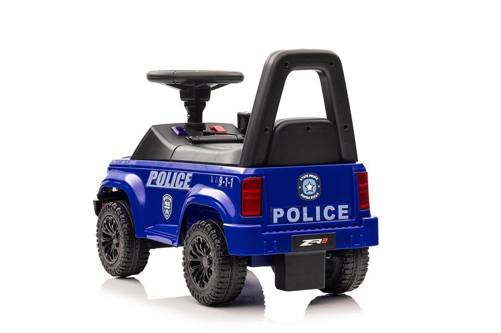 Police Push Car for Kids - Ride-On with Flashing Lights & Working Walkie Talkie