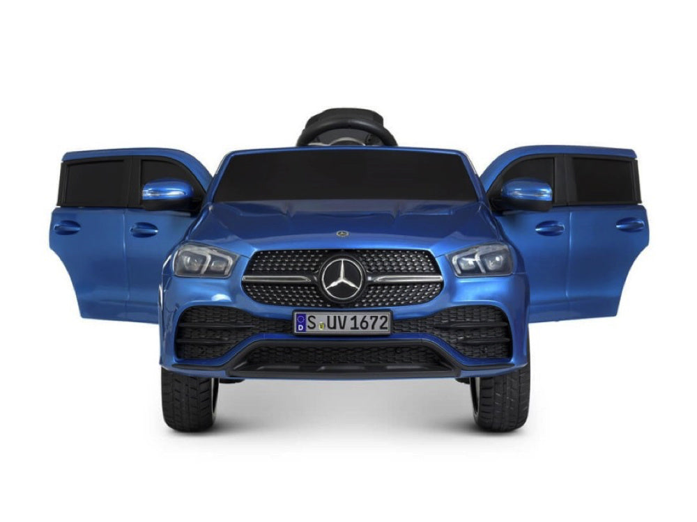 Licensed Mercedes-Benz GLE 450 12V Kids Electric Car - Premium SUV with MP3 Screen (Blue)