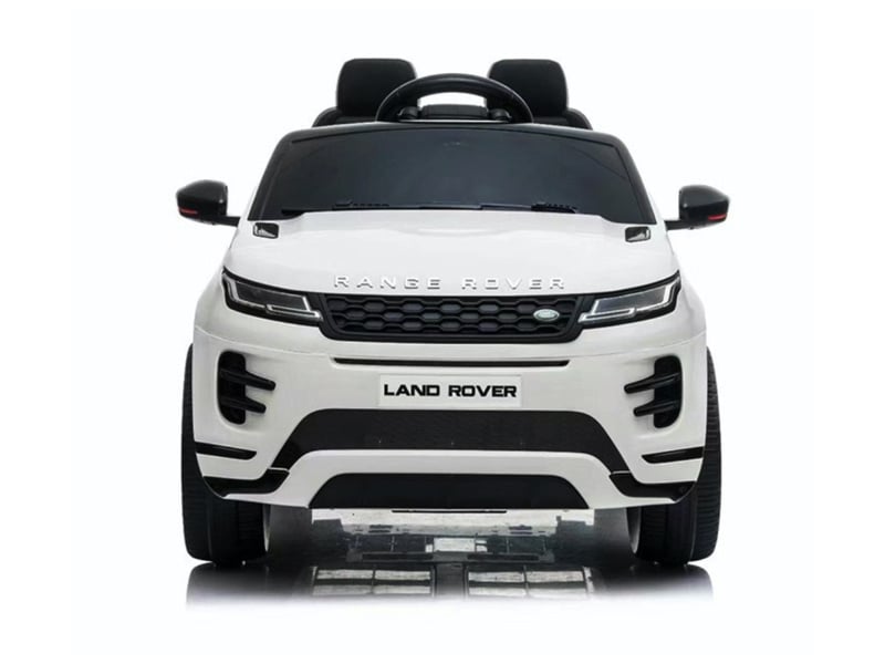 Licensed Land Rover Range Rover Evoque 12V Kids Electric Car - Compact SUV with Key Start (White)