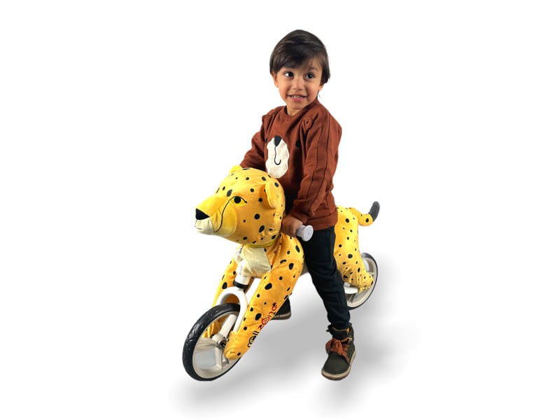 Cheetah Balance Bike for Kids - Animal Design with Adjustable Seat (Ages 2-5)